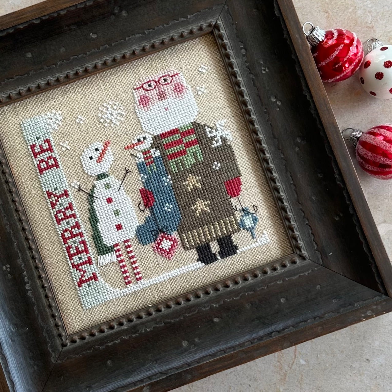 Wee One Wee Santa 2024 Heart in Hand Needleart