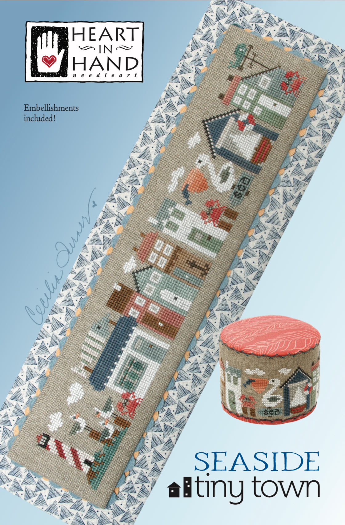 Seaside Tiny Town – Heart in Hand Needleart
