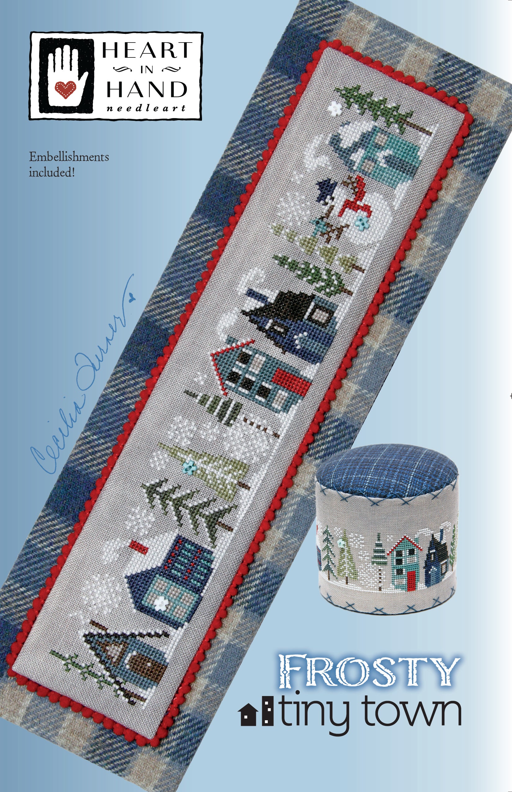 Frosty Tiny Town – Heart in Hand Needleart