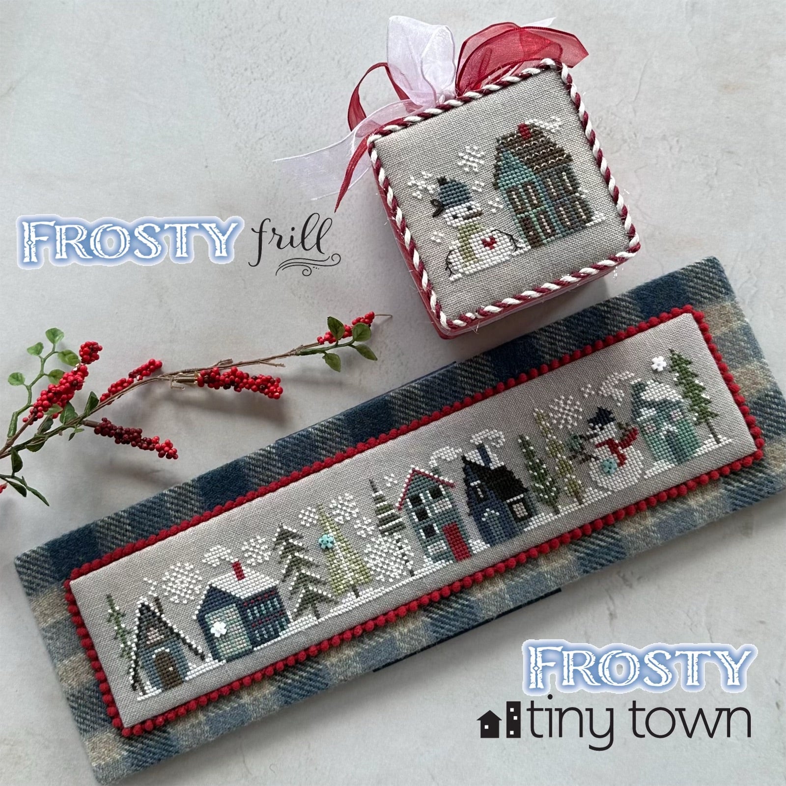 Frosty Tiny Town – Heart in Hand Needleart