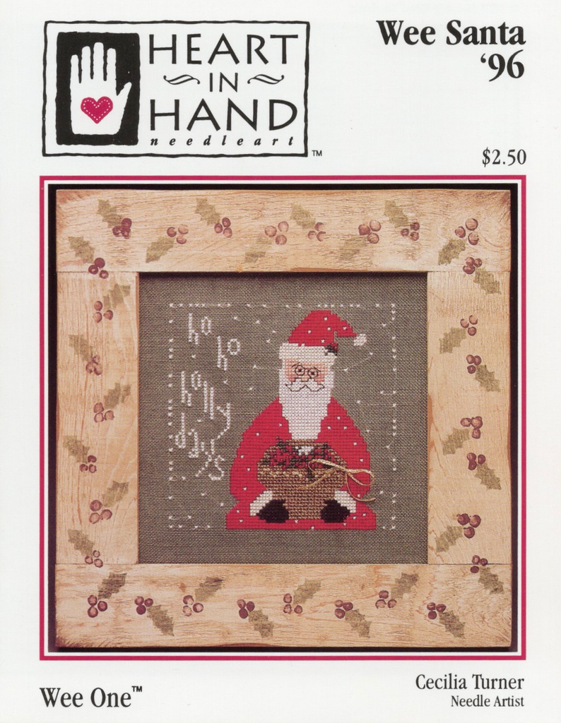 【直筆サイン★レア】SANTAセット Wee One: Wee Santa 1996 – Heart in Hand Needleart